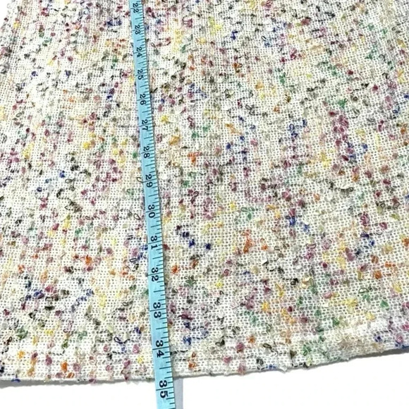 Solemio Confetti Textured Cocktail Dress Sz M Short Sleeve Mini Low Back Party - Picture 10 of 12